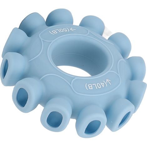 Anneau de musculation Grip Circle Trainer en silicone souple à ventouses, renforcement de la poigne pour la décompression, bleu clair, 18 à 23 kg (1/5)