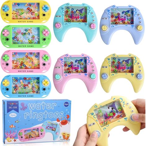 Mini Water Games, 8 Pieces Pinball, Portable Table Water Game, Ring for Beach Toys, Gift Idea for Children (1/5)