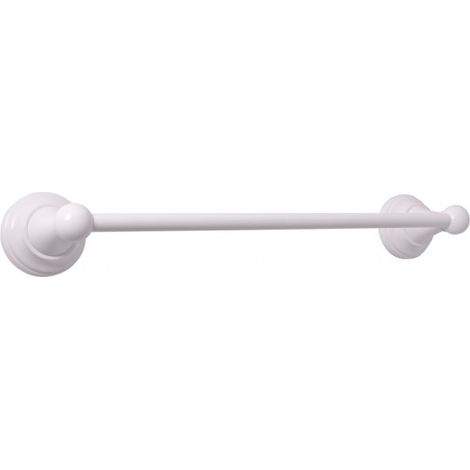 Porte-serviette rétro mural MORAVA en laiton blanc 40,5x7,85 x5,95 cm (1/2)