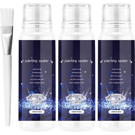 Scellant Peinture Diamant 3×120ml,Séchage Rapide,Protection Anti-Poussière (1/5)