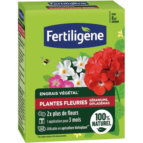 FERTILIGENE - Engrais plantes fleuries géraniums dipladénias UAB 650g