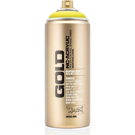 Bombe de peinture - Gold - Acrylique - Brimstone - G1110 - 400ml - Montana Cans
