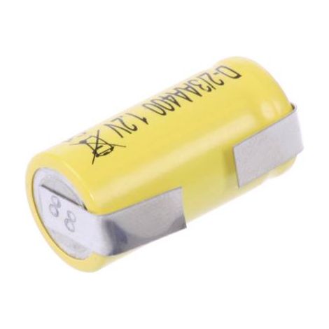 Mexcel D-2/3AA400 Pile rechargeable spéciale 2/3 LR6 cosses à souder en U, flat-top NiCd 1.2 V 400 mAh 1 pc(s) W071251 (1/2)