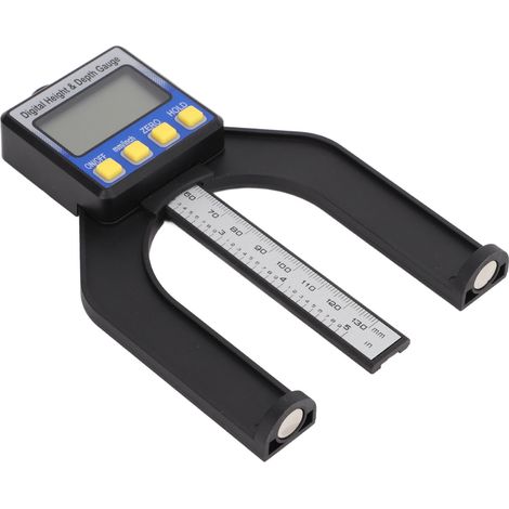 Jauge de profondeur numérique avec écran HD, mesureur de hauteur à aimant puissant pour chantier, outil de mesure précis (1/5)
