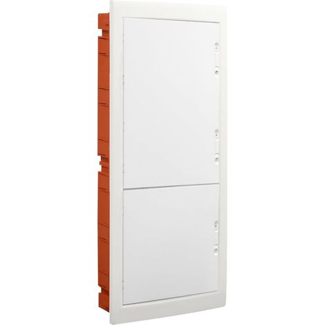 Tableau électrique encastré ETTROIT 90 modules IP40 avec porte pleine grise RAL 7030 - DB112990
