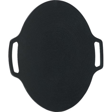 Poêle à griller coréenne avec double poignée, revêtement antiadhésif 6 couches, plaque de cuisson ronde multifonctionnelle pour cuisinière à gaz, 29 cm / 11,4 pouces (1/5)