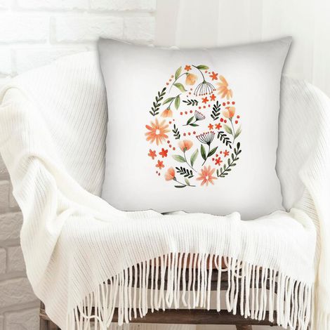 Housse de coussin 45x45 cm en polyester cachée zippée pour mariage la saint-valentin