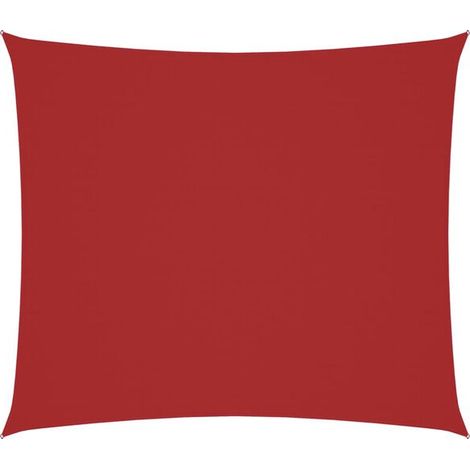 Toile de parasol rectangulaire rouge Oxford de 2 x 2,5 mètres (1/5)