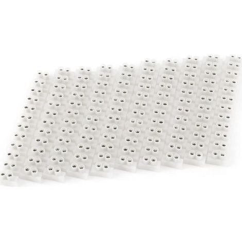 Bornier 12 Bornes Double Rangée 360V 10A pour Connexion Fil 10mm² Barrière Electrique Installation Facile (1/5)