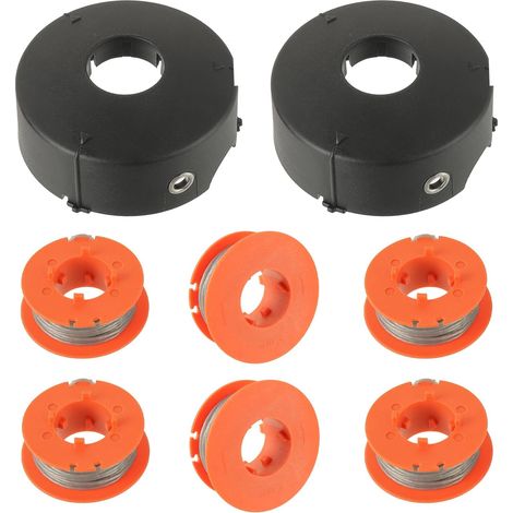 F016800175 Bobine de Rechange, pour Bosch Art 23 26 30 Combitrim Easytrim 1,6mm x 8M avec Couvercle F016L71088 (6 Bobines + 2 Couvercle) (1/5)