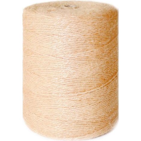 Corde de jute naturelle 1.5 mm x 200 m, idéale pour le jardinage, le bricolage et les griffoirs manuels pour chats (1/5)