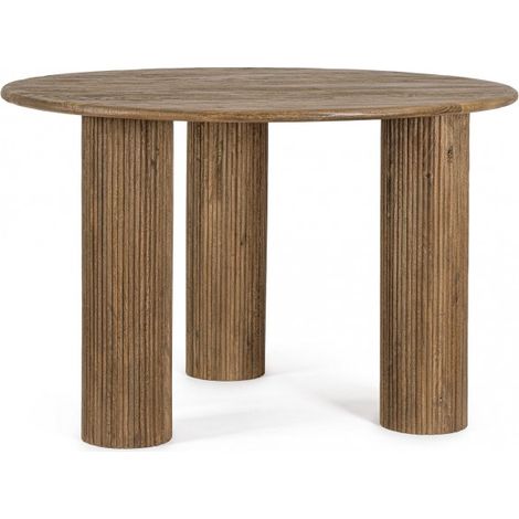 Tavolo Legno Marrone Rustico da Interno 120 cm - JASPER (1/5)