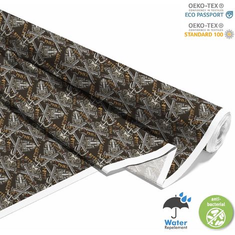 TESSUTI DECORATIVI PER ESTERNI OXFORD - Motivo spade vichinghe I DX652 (1/5)