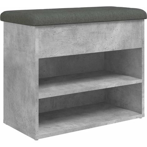 Maison Exclusive - Zapatero madera de ingeniería gris hormigón 62 (1/5)