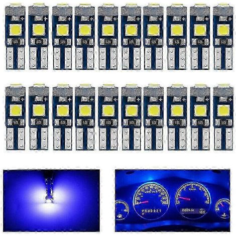 Lampe LED T5 3-SMD 3030 ultra-lumineuse avec base en verre et éclairage de compteur de vitesse coloré, édition 0724 (1/5)