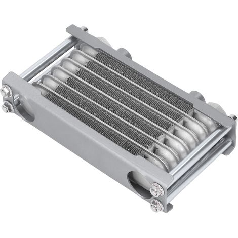 Refroidisseur d'huile moteur/refroidisseur d'huile de transmission en aluminium (argent) adapté aux motos de 50 à 250 cm3, aux véhicules tout-terrain et aux VTT. (1/5)