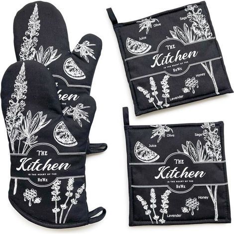 Hitzebeständige und hochtemperaturbeständige, feuerfeste Handschuhe, Mikrowellenhandschuhe (1/4)