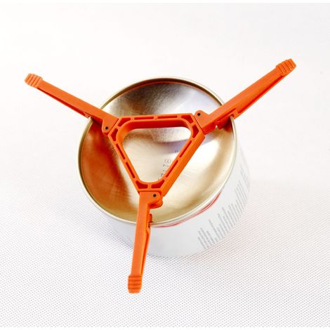 Support trépied pliable pour réchaud camping, étagère portable pour bouteille gaz et équipement extérieur (1/4)