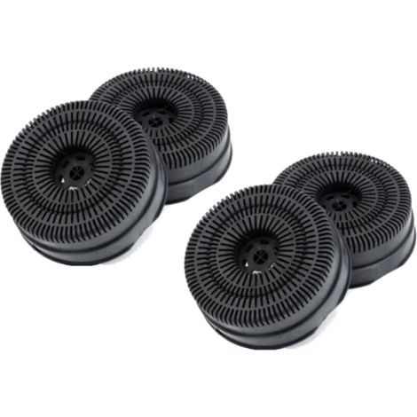 Trade-Shop Kohlefilter Ø142mm kompatibel mit Bauknecht DNHI 3260 SG, 852523104040, 852523105580, 852523105610, 852523105030, 852523105600 - 4 Stück