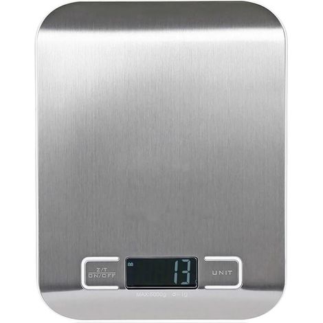 Elektronische Küchenwaage, Mini-Präzisionswaage aus Edelstahl, tragbares 1-Gramm-Gewicht, Messwerkzeug zum Kochen und Backen (5 kg).
