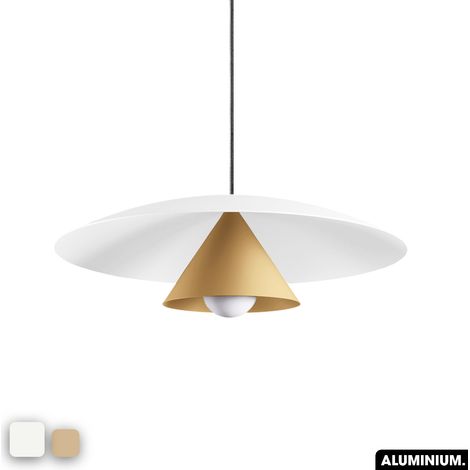 Lampe de suspension - OLEMI BLANC - AMANDE (1/3)