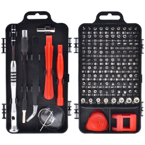 BUNTHAUS 110 en 1 Kit Tournevis de precision, Set Outils avec Torx T1 T2 T3 T4 T5 T6 T7 T8 T9 T10 T15 T20, Etoile P2 P5 P6 P8, etc, pour iPhone, Macbook, Switch, PS4, Smartphone, Laptop, PC, Lunet (1/5)