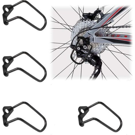 Bike Rear Derailleur Guard Support 4 Pieces Bicycle Rear Derailleur Guard Adjustable Rear Derailleur Protector for Mountain Bike Equipment (1/5)