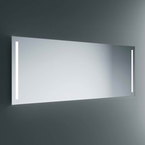 Lineabeta - LED-Spiegel Art 120x80cm dimmbar mit grauem Rahmen