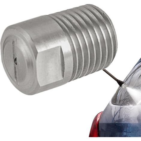 Buses de pulvérisation filetées pour nettoyeur haute pression en acier inoxydable 25 degrés en forme de ventilateur - Accessoire de rechange pour nettoyeur haute pression résistant à l'usure (1/5)
