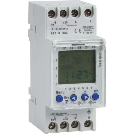 Dual-channel 220V timer – 7-day/24-hour pool timer – LCD digital switch – Accuracy ≤ ±2s/day (1/4)