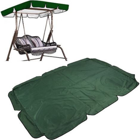 Wasserdichte, silberfarbene Hängemattenabdeckung aus Oxford 600D – UV-Schutz für den Garten (164 x 114 cm), Dunkelgrün (1/5)