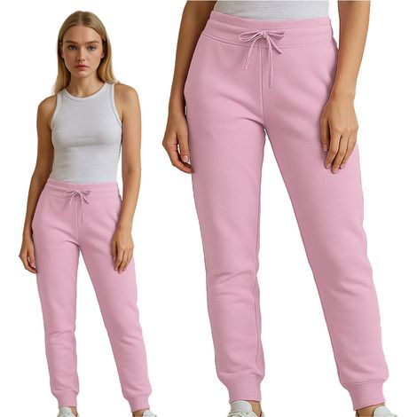Bequeme Damen-Jogginghose für den Alltag, rosa (1/5)