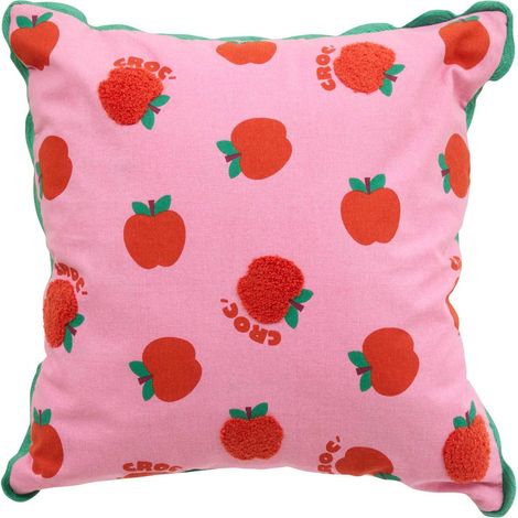 Cuscino cha cha pop 40x40 cm stampa mela rosa - Atmosphera créateur d'intérieur