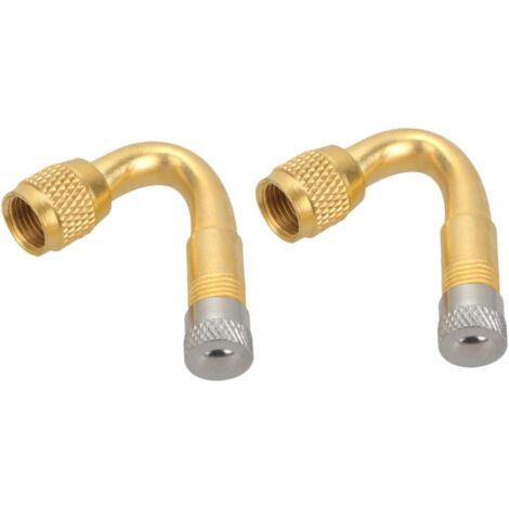 Rallonge de valve de pneu en 2 pièces pour accessoires d'adaptateur de gonfleur, durable et antichoc (1/5)