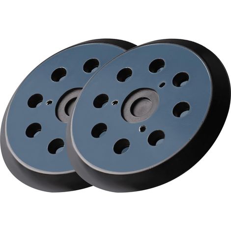 2 Pièces 125mm Disques de ponçage à 8 trous Remplacement Orbitale à Crochet et Boucle, idéales pour le meulage de surfaces planes. (1/4)