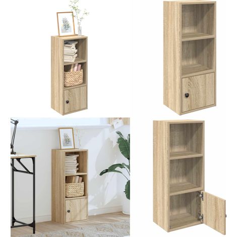 vidaXL Bibliothèque chêne sonoma 31x24x77 cm bois d'ingénierie (1/5)