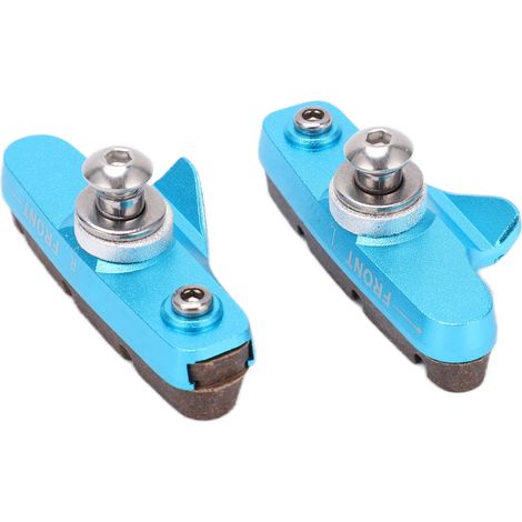 CANSUCC Bremsbeläge (2er-Set) für Rennräder und Mountainbikes, professionelle V-Bremsen, blau (1/5)
