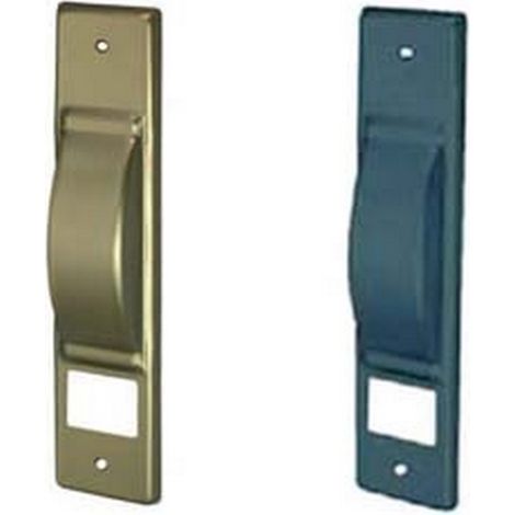 5PZ PLACCA PER AVVOLGITORI SEMINCASSO  - nero verniciato