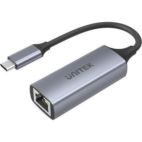 Cable adaptador Unitek U1312A USB-C 3.1 Gen 1 - RJ45 de 1000 Mbps