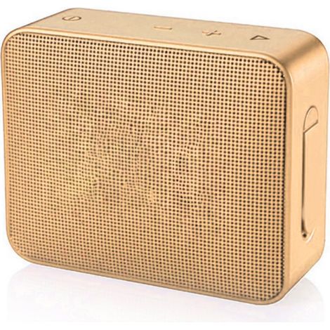 Enceinte Bluetooth sans fil HiFi stéréo basses multifonctionnelle portable mini enceinte dorée pour extérieur voyage maison (1/5)