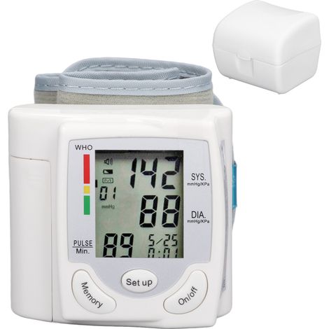 Tensiomètre de Poignet avec Brassard Réglable, Grand Écran LCD, Portable pour Voyage et Maison (1/5)