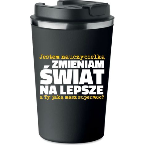 Premium Thermobecher FÜR LEHRER ICH BIN LEHRER Geschenk KT116 (1/5)
