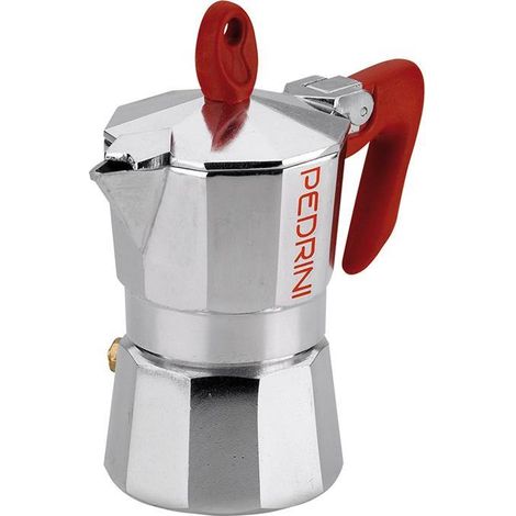 Caffettiera Caffè Moka Brillantata in Alluminio 2 Tazze Pedrini (1/4)
