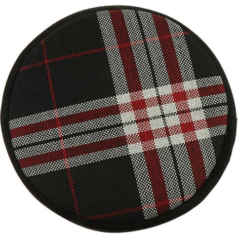 Coussin de chaise à la maison de bureau de rayure de coton dinant des protections de chaise rondes 25cm (1/5)