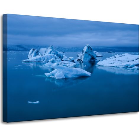 Lienzo impreso Naturaleza Islandia iceberg 90x60