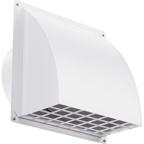 Aeration Grille 150 mm Adjustable Silent Air Conditioning Ventilation Grille for Built-In Extractor Hood, Tumble Dryer, White (1/5)