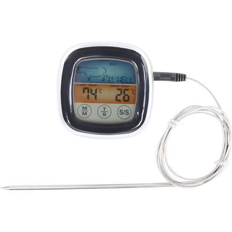 Thermomètre numérique tactile pour cuisson au four BBQ, mesure de température pour viande, grillade, cuisine maison (1/5)