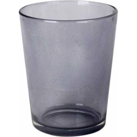 Cache Pot en Verre "Chic & Tendance" 16cm Gris