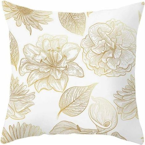 Housse De Coussin - Velours - 45x45 Cm - Pour Canapé Chambre Salon Voiture Bureau - Lot De 4 (1/4)