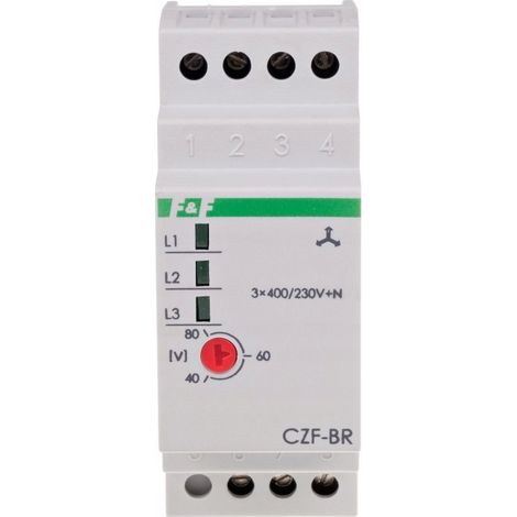 Sensore domotico ff czf-b-trms rilevamento asimmetria fase 10 A (1/3)